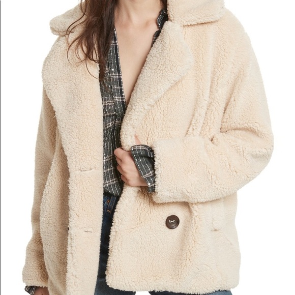Free People Jackets & Blazers - Free People Teddy Peacoat